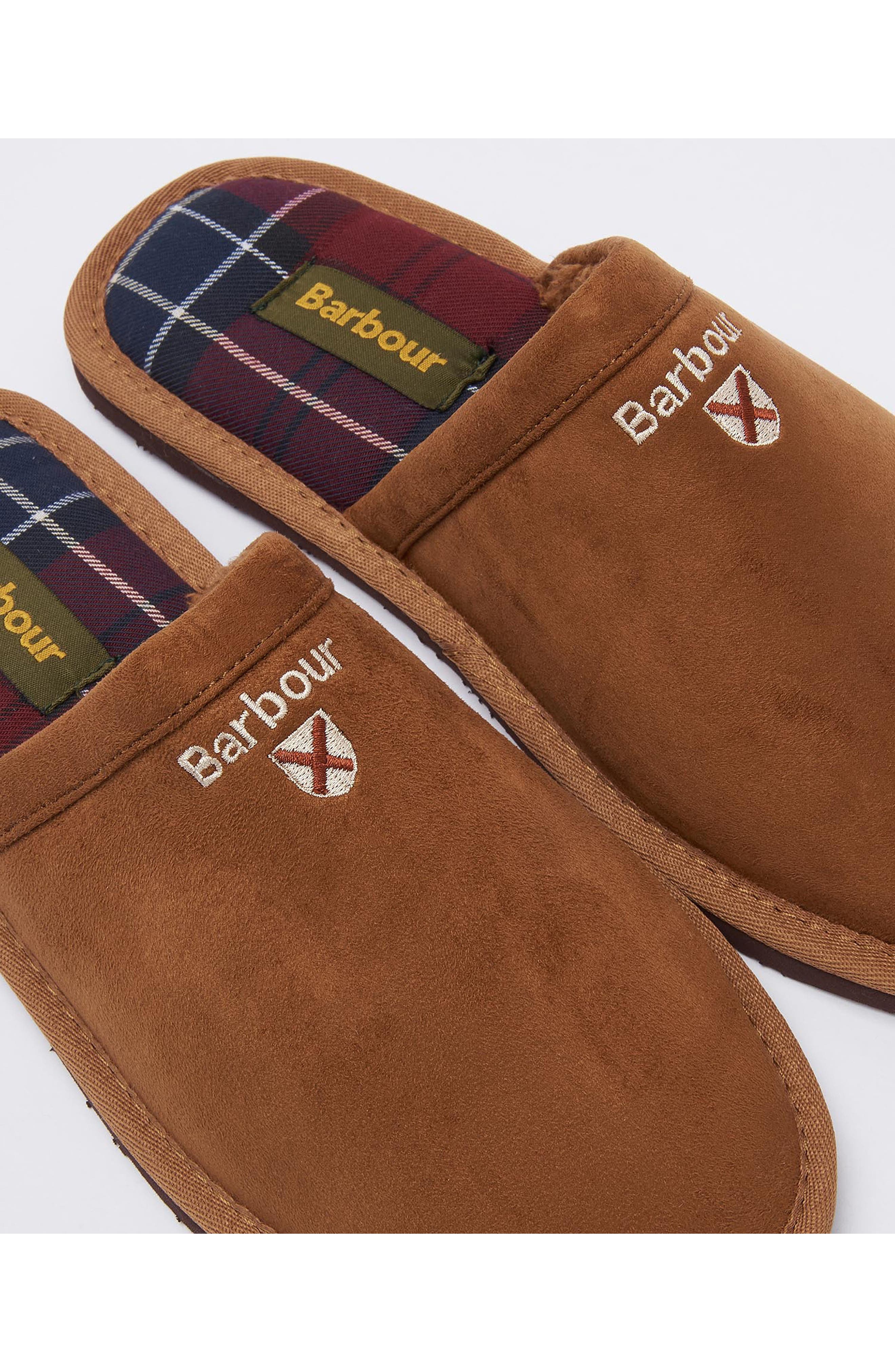 Barbour Everitt Sueded Mule Slipper, Alternate, color, Camel Beige