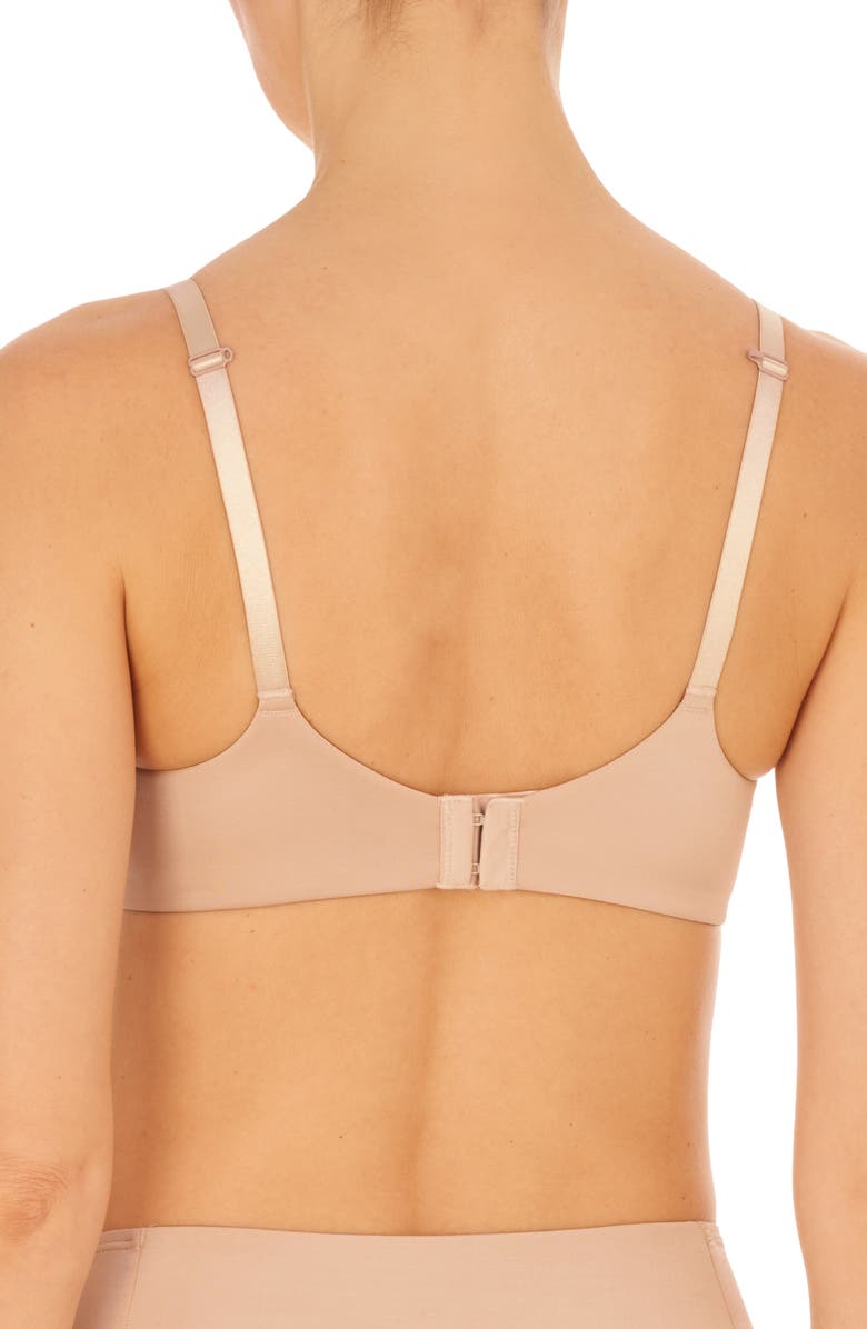 Natori Liquid Underwire Balconette Push-Up Bra, Alternate, color, Light Mocha
