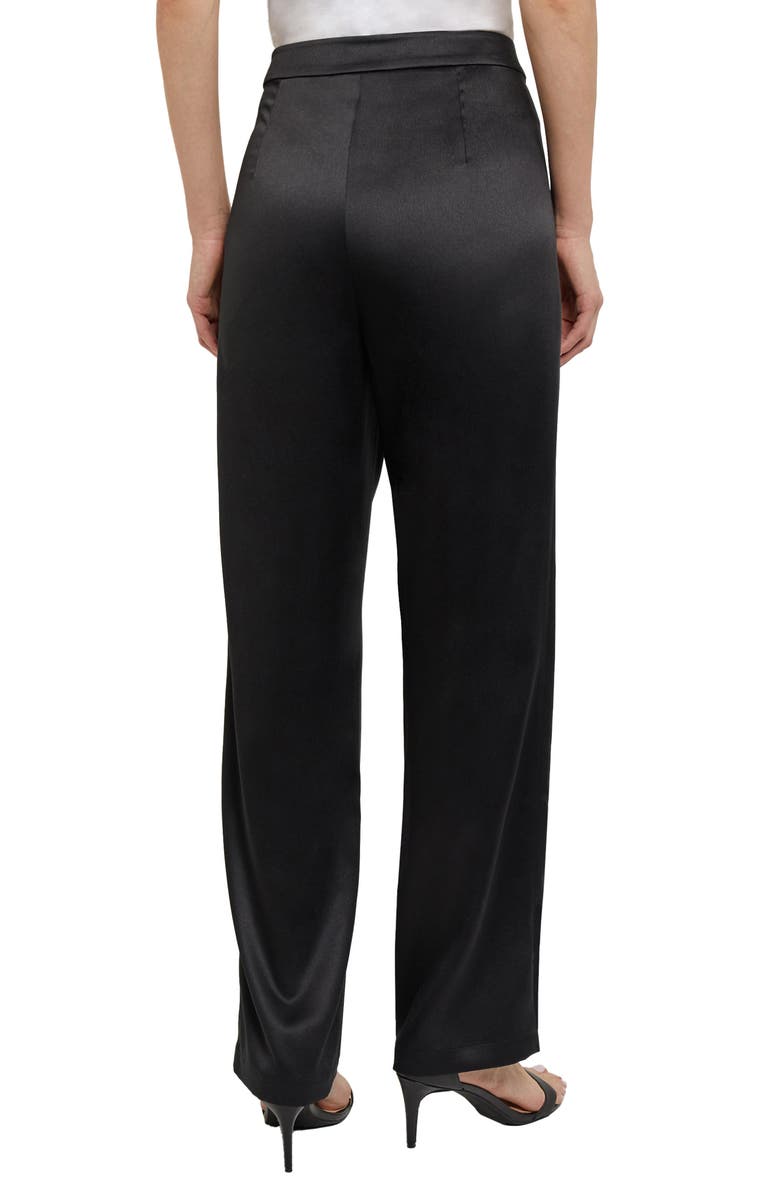 Misook Crêpe de Chine Straight Leg Pants, Alternate, color,