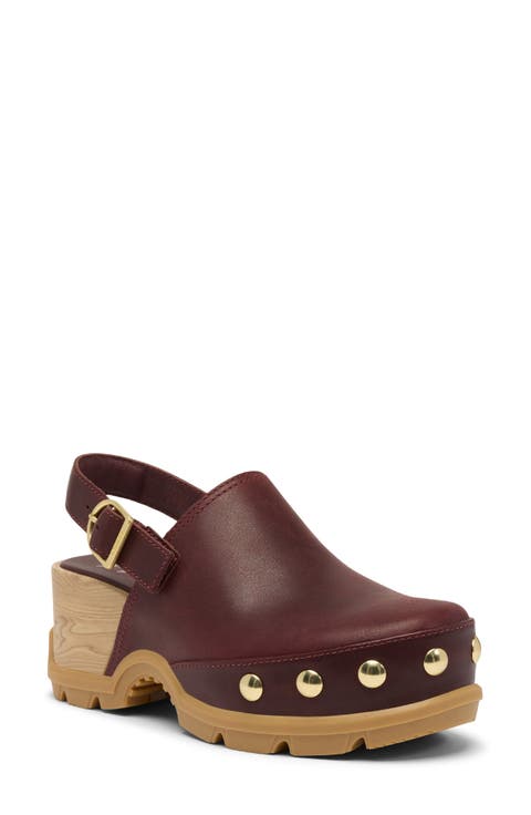 サンダル・ミュール LOEWE  Loewe Slippers and Clogs Women Leather Red/Burgundy img_2D_0001_8d3abe0c-71e0-4a3c