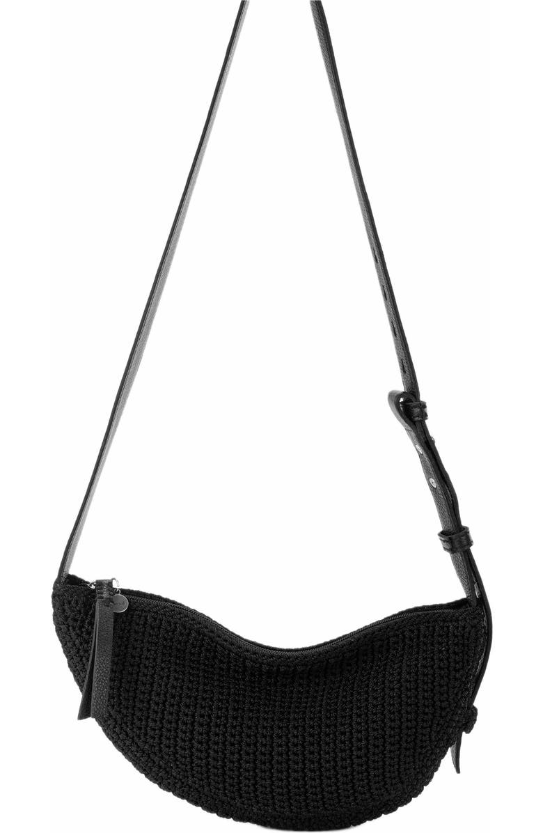 The Sak Tess Sling Hand Crochet Bag, Alternate, color, Black Crochet