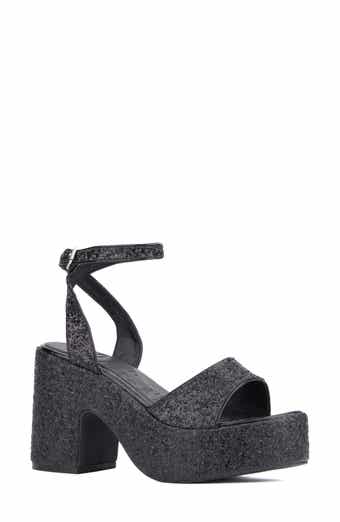 Capricorn Glitter Platform Sandal