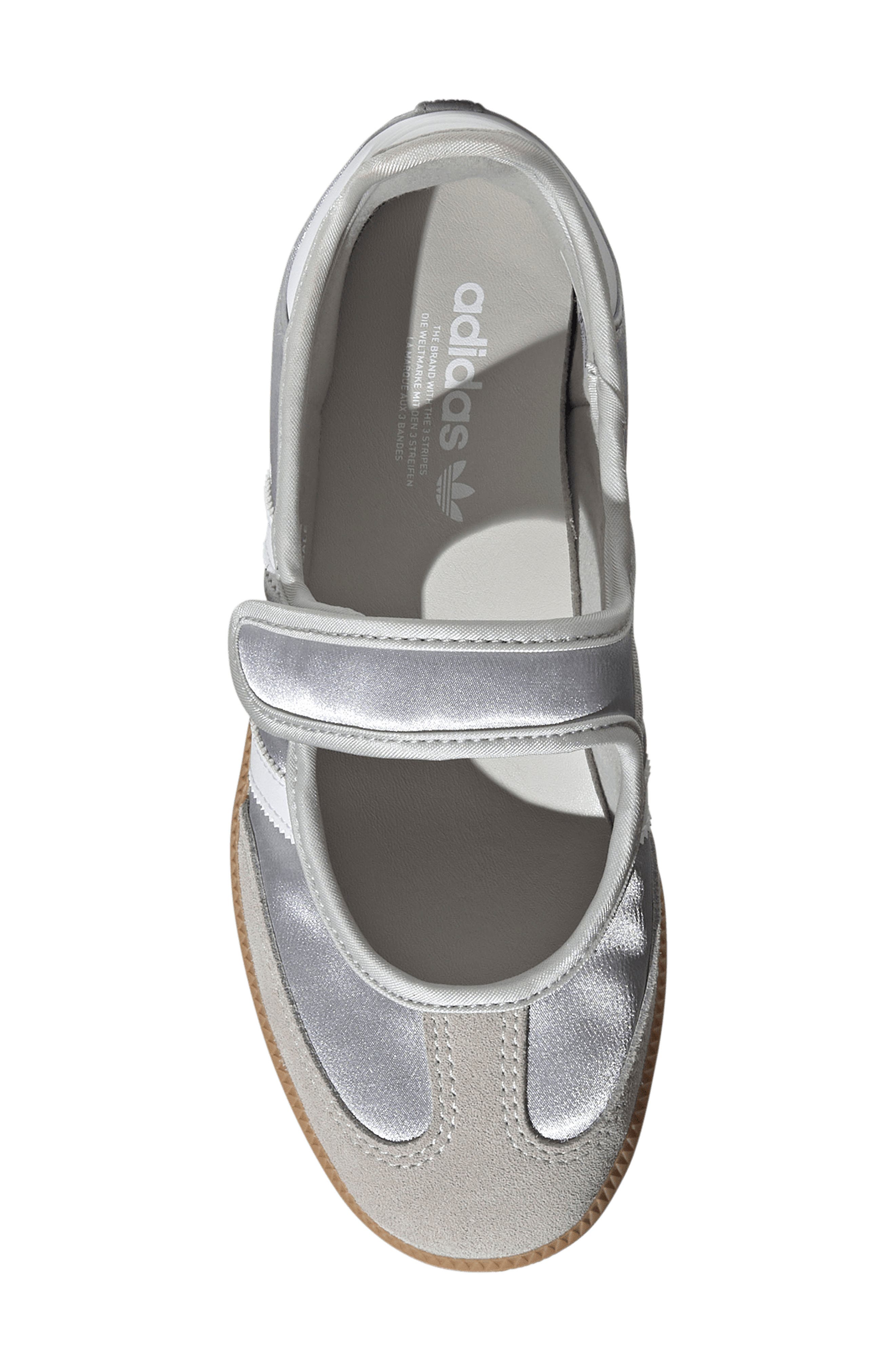Kids' Samba Jane Sneaker, Alternate, color, SILVER/ WHITE/ GUM