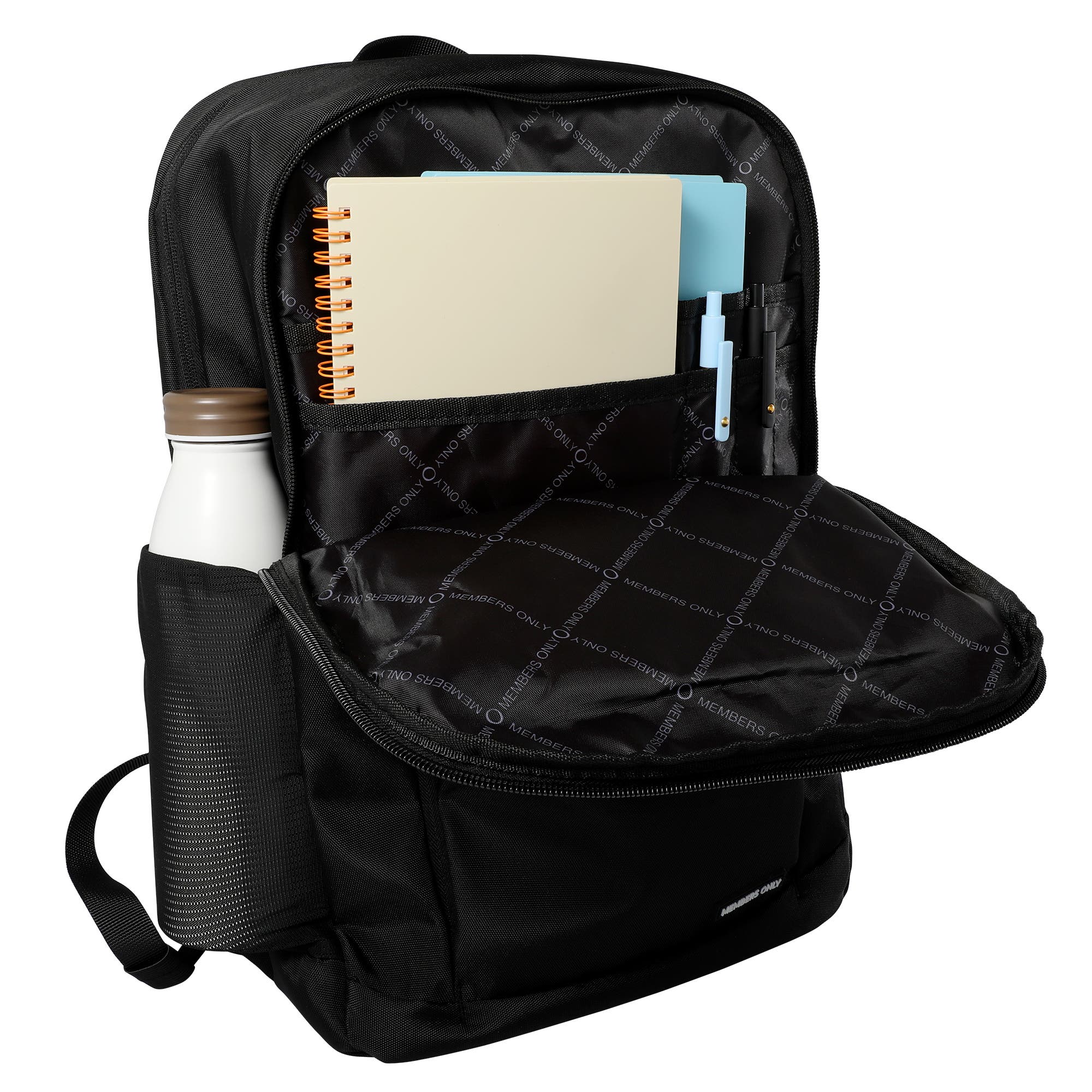 Members Only Travel Work Backpack with Computer Slot, Alternate, color, Black