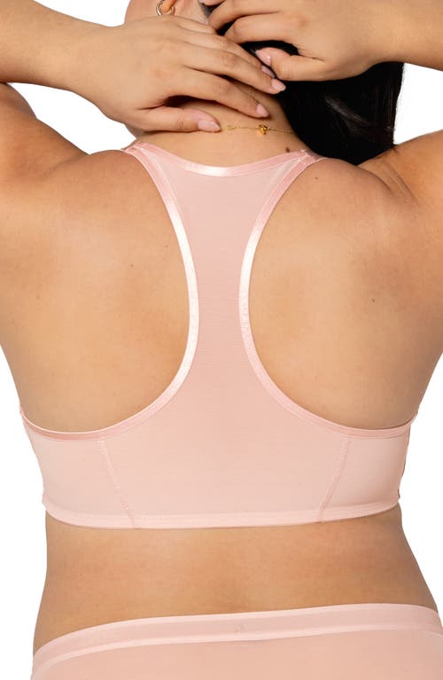 CURVY COUTURE CURVY COUTURE SHEER MESH FRONT CLASP RACERBACK UNDERWIRE BRA 