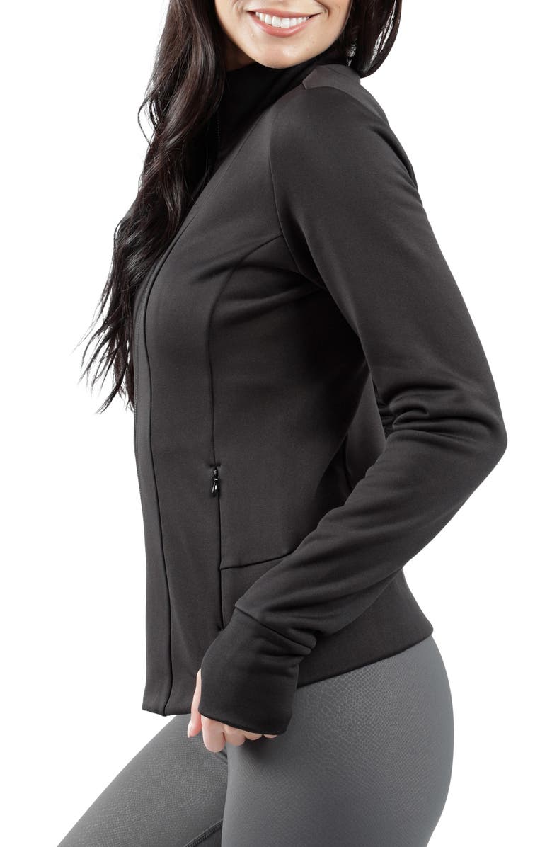YOGALICIOUS Scuba Performance Front-Zip Jacket, Alternate, color,