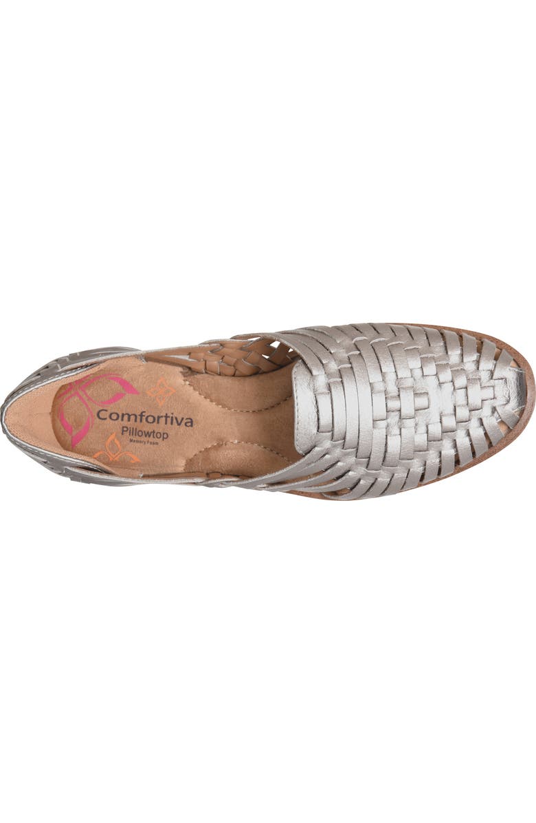 Comfortiva Ranier Huarache Flat, Alternate, color, Anthracite