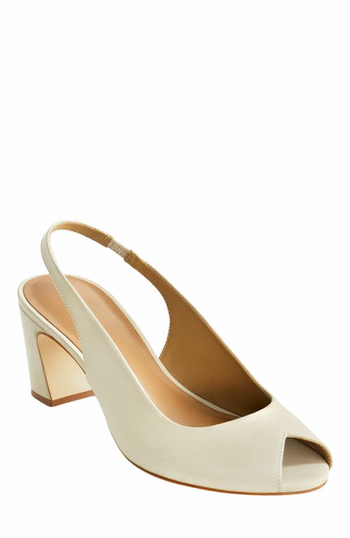 Bernardo Footwear Adell Peep Toe Slingback In White