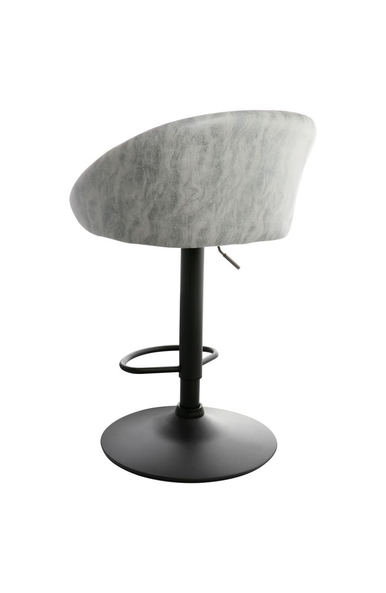 Elama 2 Piece Cloth Adjustable Bar Stool Set, Alternate, color, Gray