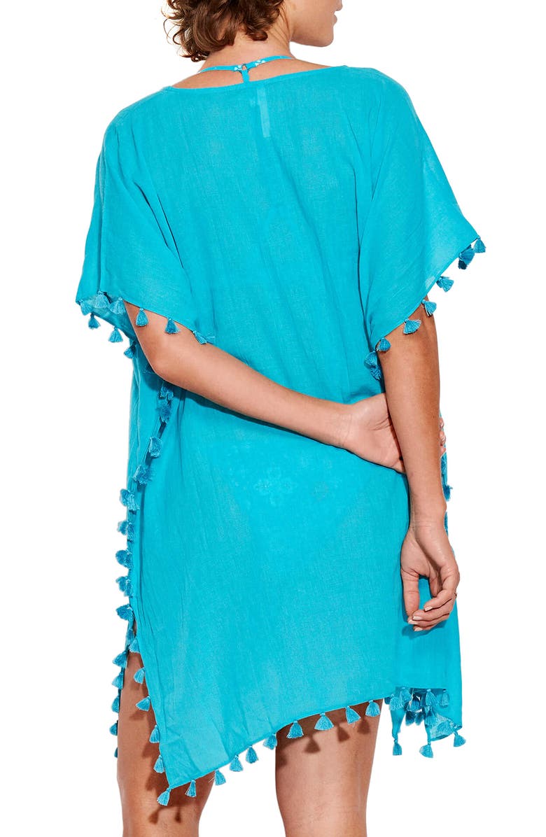 Seafolly 'Amnesia' Cotton Gauze Cover-Up Caftan, Alternate, color,
