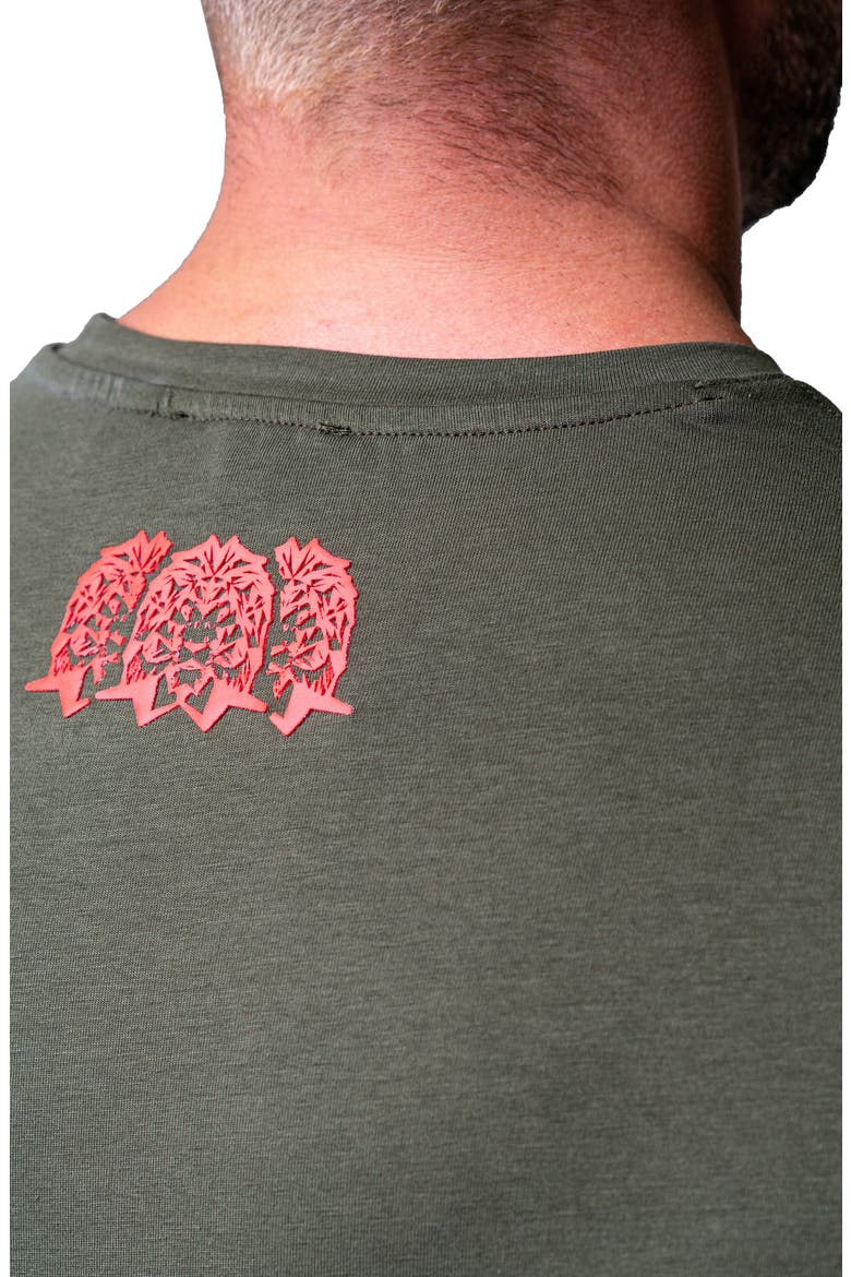 Egyptian Cotton Henley, Alternate, color, GREEN