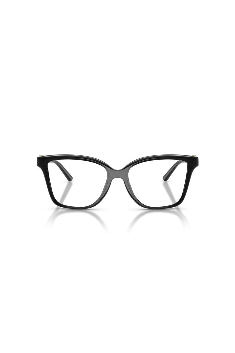 54mm Square optical glasses, Alternate, color, Black