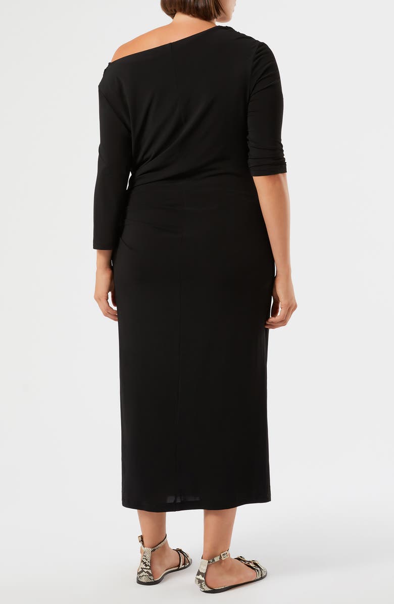Marina Rinaldi Cambra Long Sleeve Jersey Maxi, Alternate, color, Black