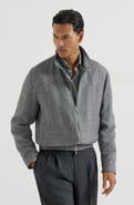 Brunello Cucinelli Outerwear jacket with stand collar