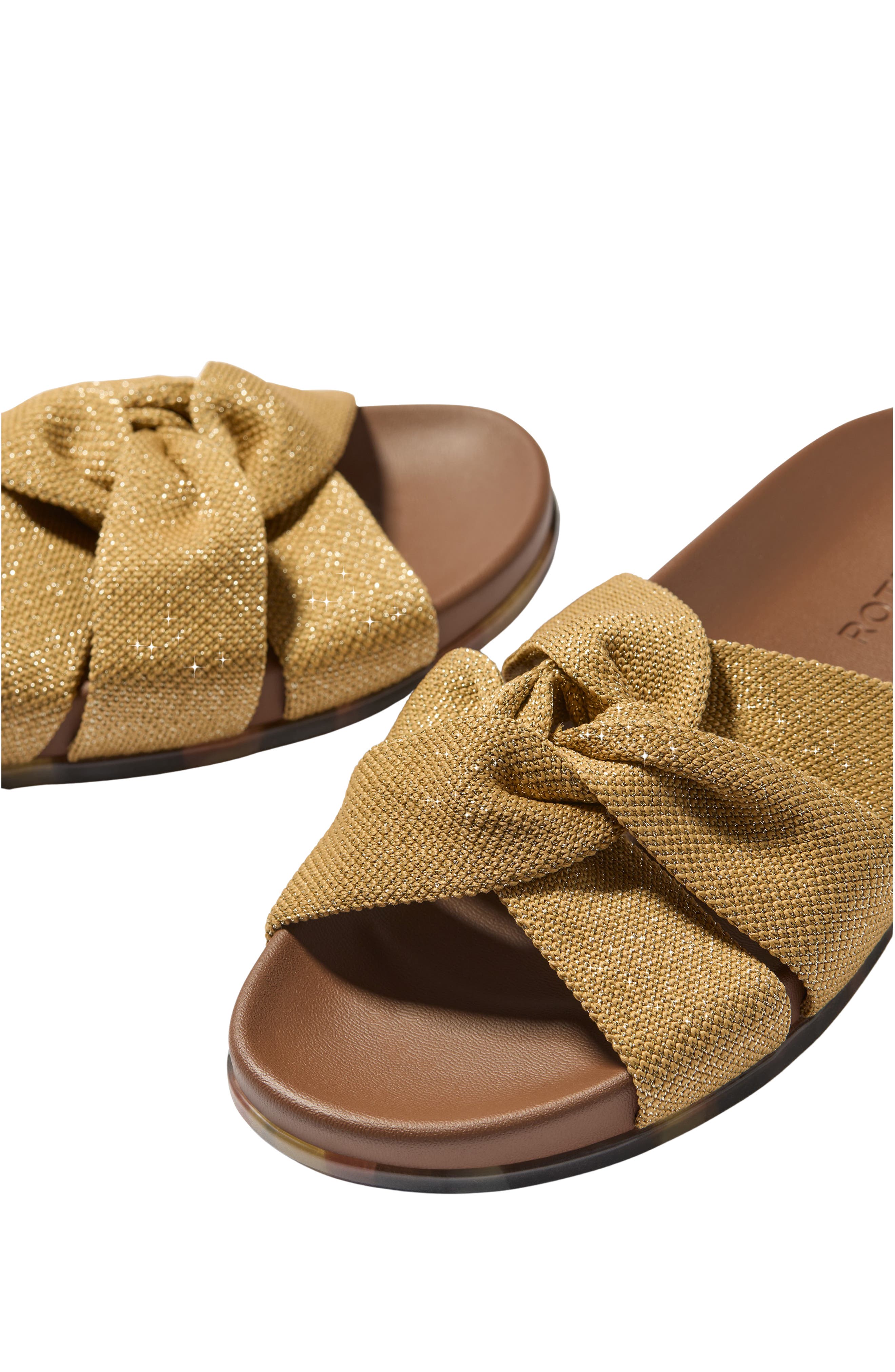 Rothy's The Twist Slide Sandal, Alternate, color, Golden Sun