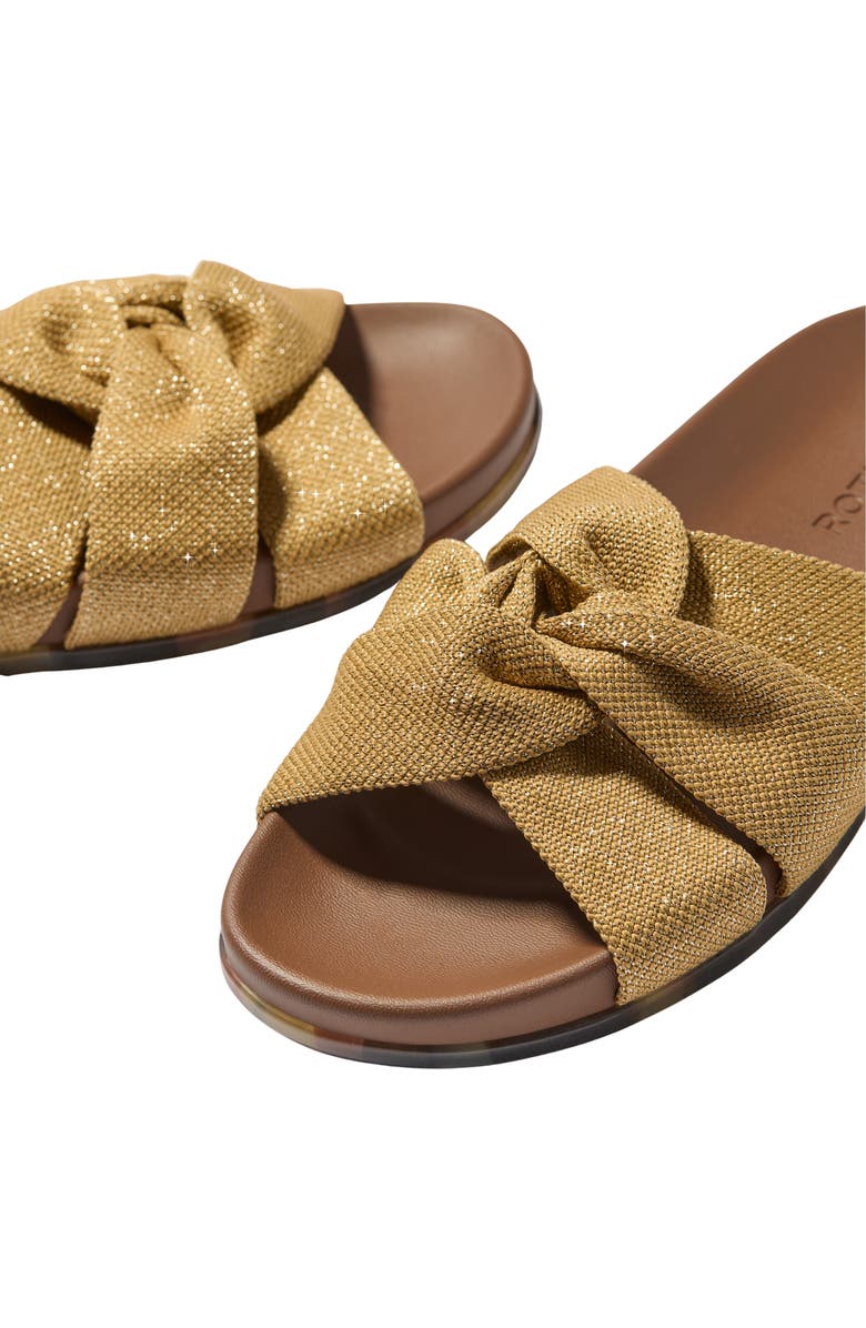 Rothy's The Twist Slide Sandal, Alternate, color, Golden Sun
