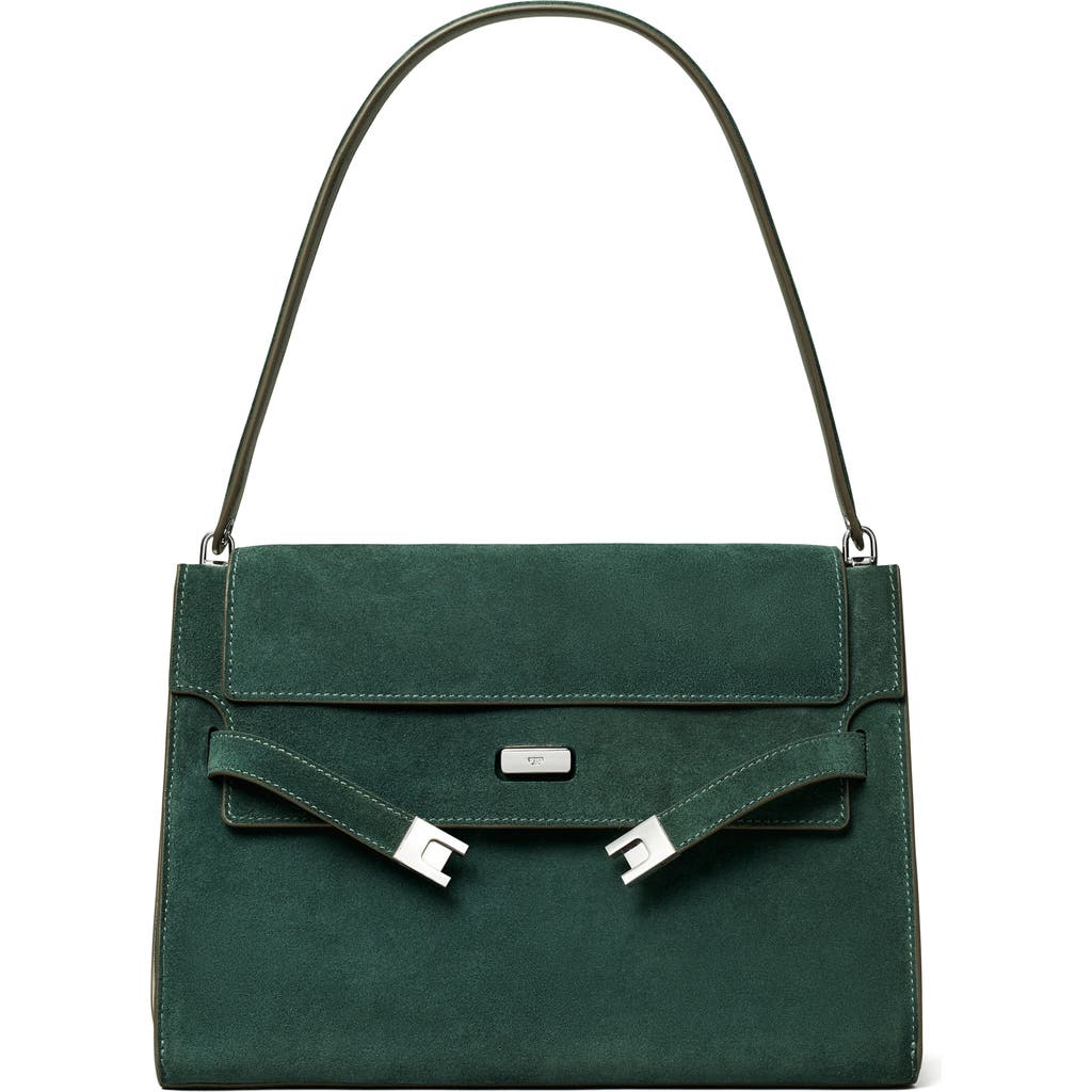 Tory Burch Large Lee Radziwill Suede Shoulder Bag