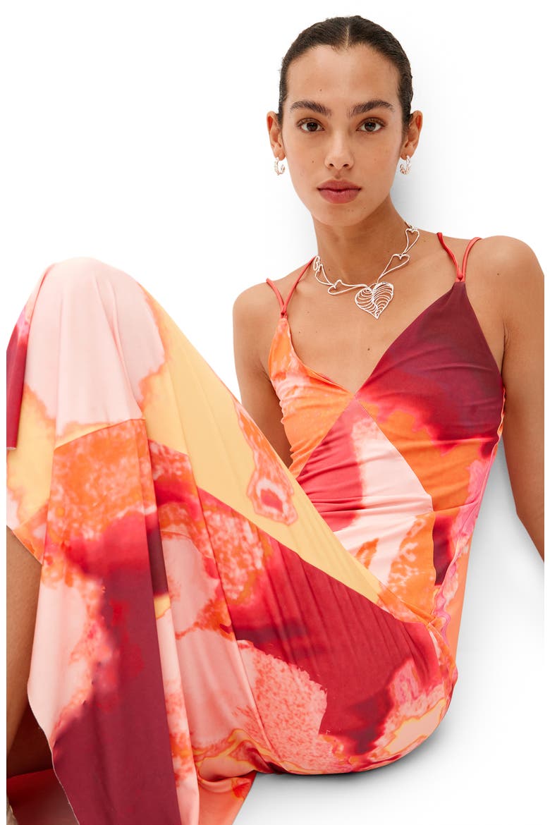 Out of Focus Midi Slipdress, Alternate, color, ORANGE