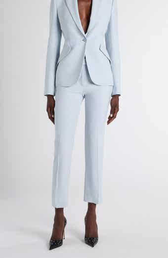 Crop Tailored Crepe Trousers