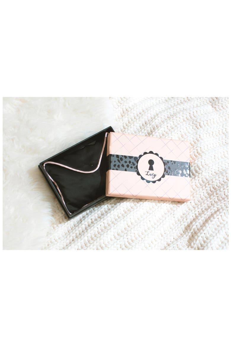 Intimates Lucy Bralette & Panties Gift Box, Alternate, color, BLACK