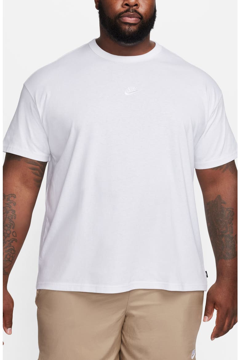 Premium Essential Cotton T-Shirt, Alternate, color, 101 WHITE/WHITE