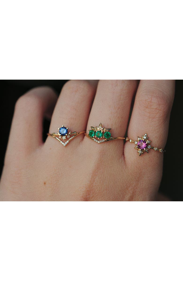 Sofia Zakia Spectral Termina Rhodolite & Diamond Ring, Alternate, color,