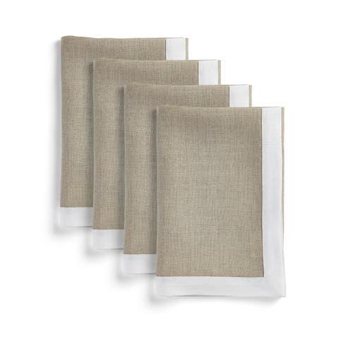 Linen Dinner Napkins Set of 4, 20 x 20" - Classic