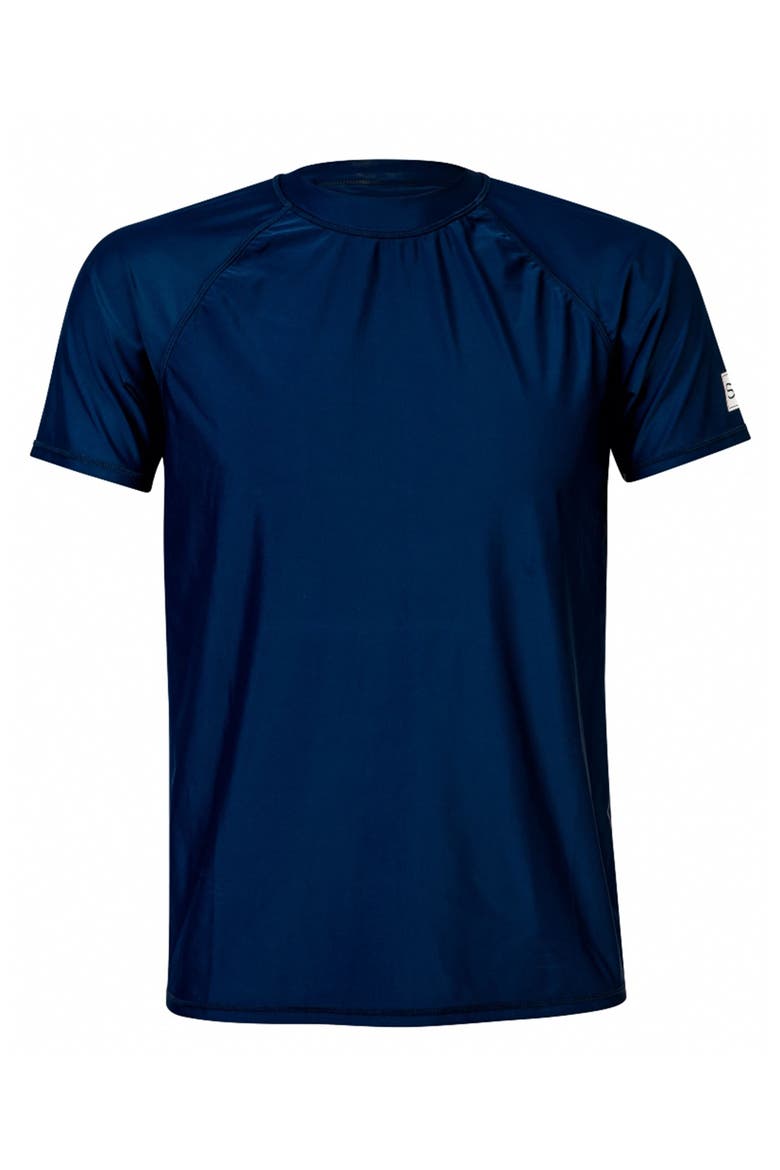 Sustainable Short Sleeve Rash Top, Main, color, Navy