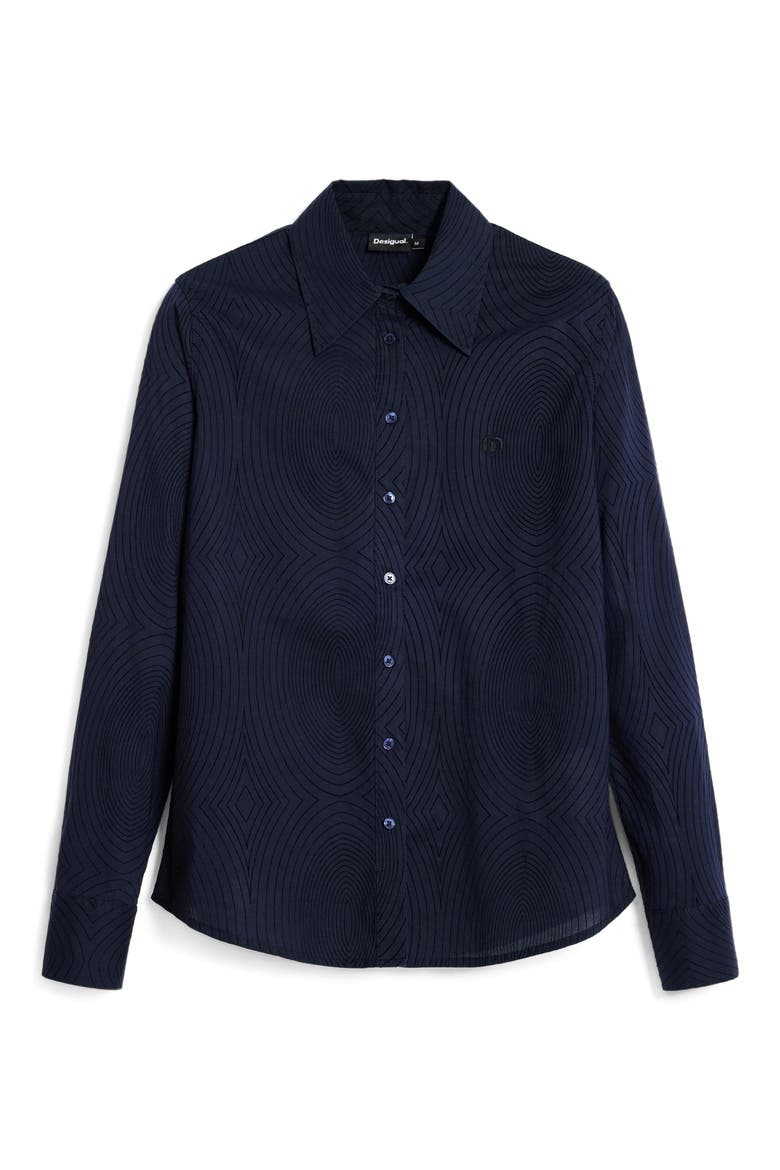 Long Sleeve Button-Up Shirt, Alternate, color, BLACK