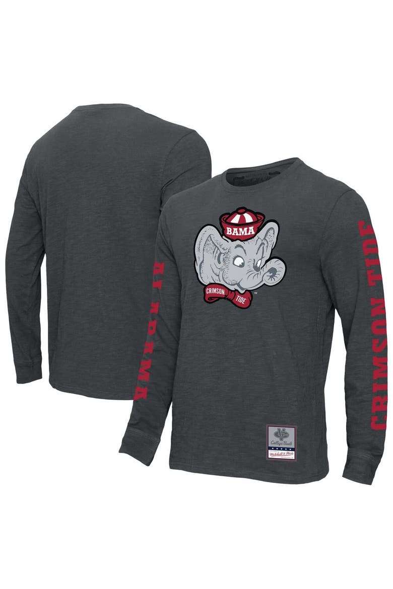 Men's Mitchell & Ness  Charcoal Alabama Crimson Tide Team Pride Long Sleeve T-Shirt, Alternate, color, Charcoal