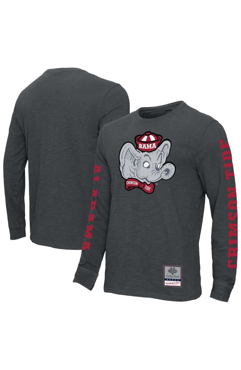 Mitchell & Ness Men's Mitchell & Ness Charcoal Alabama Crimson Tide Team Pride Long Sleeve T-Shirt, Alternate, color, Charcoal