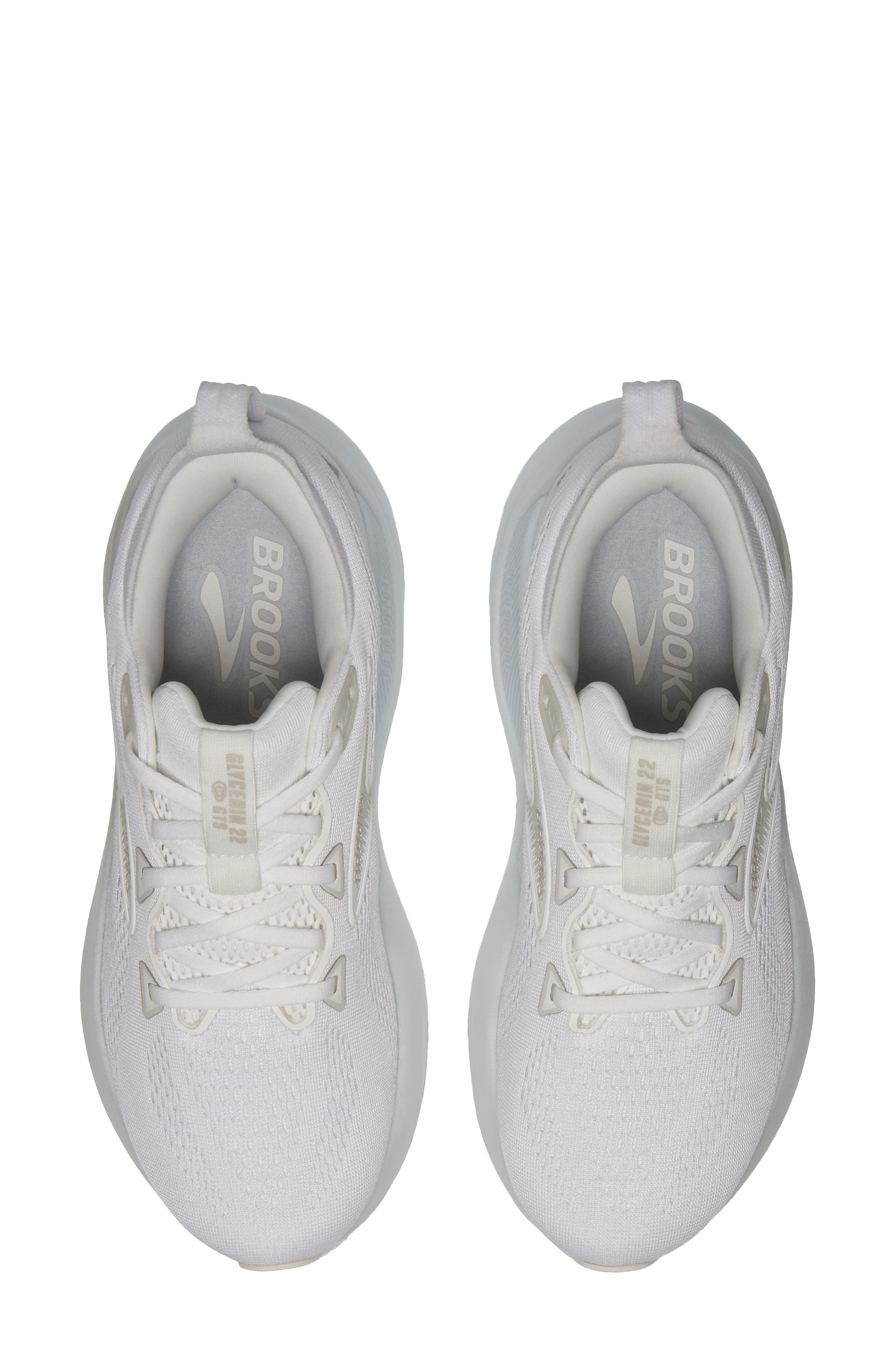 Glycerin GTS 22 Running Shoe, Alternate, color, WHITE/ WHITE/ GREY