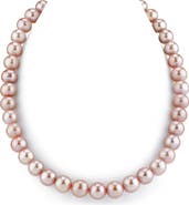 The Pearl Source 10.5-11.5mm Pink Freshwater Pearl Necklace - AAA Quality