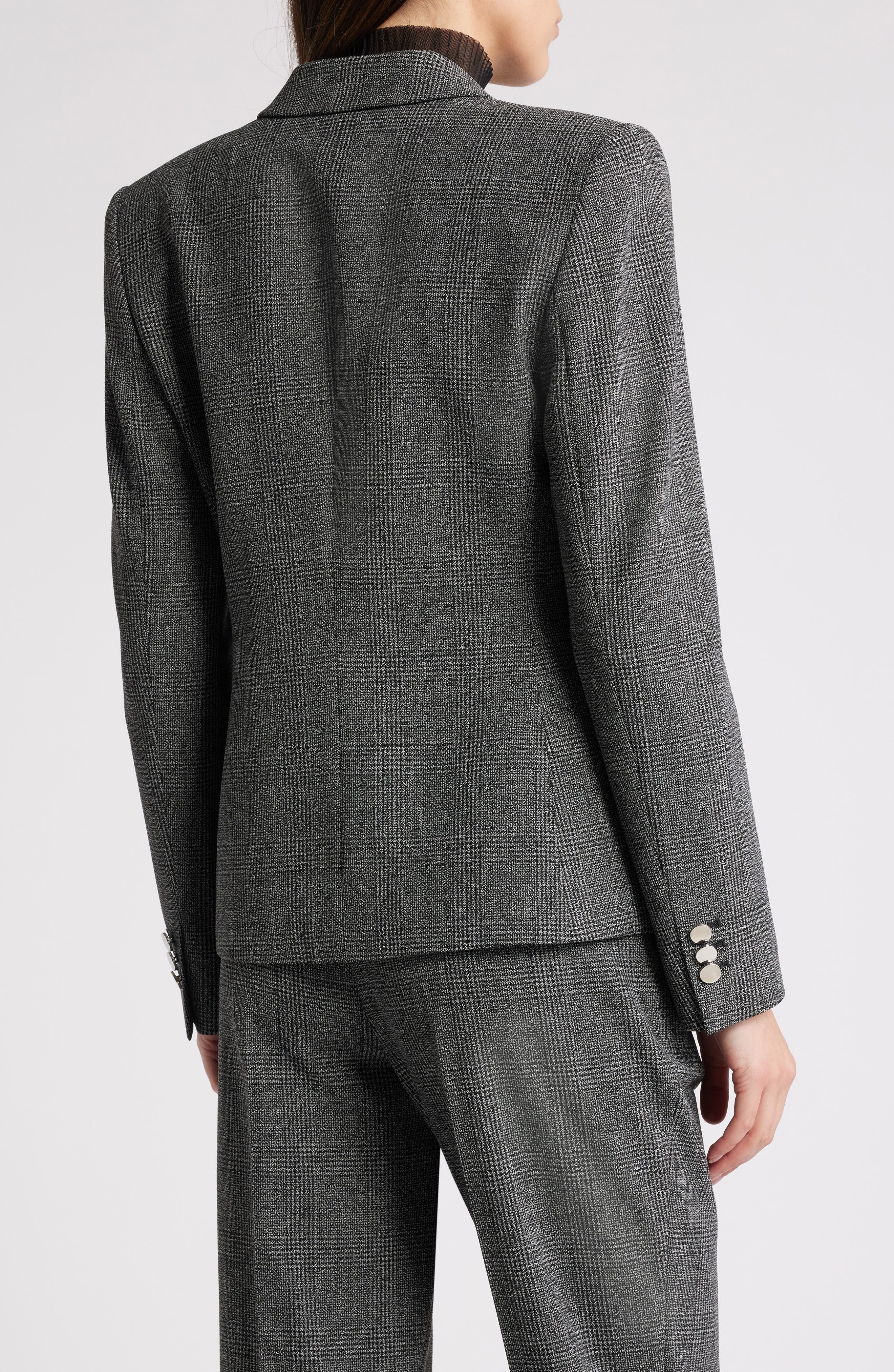 Jarinara Wrap Front One-Button Blazer - image 2