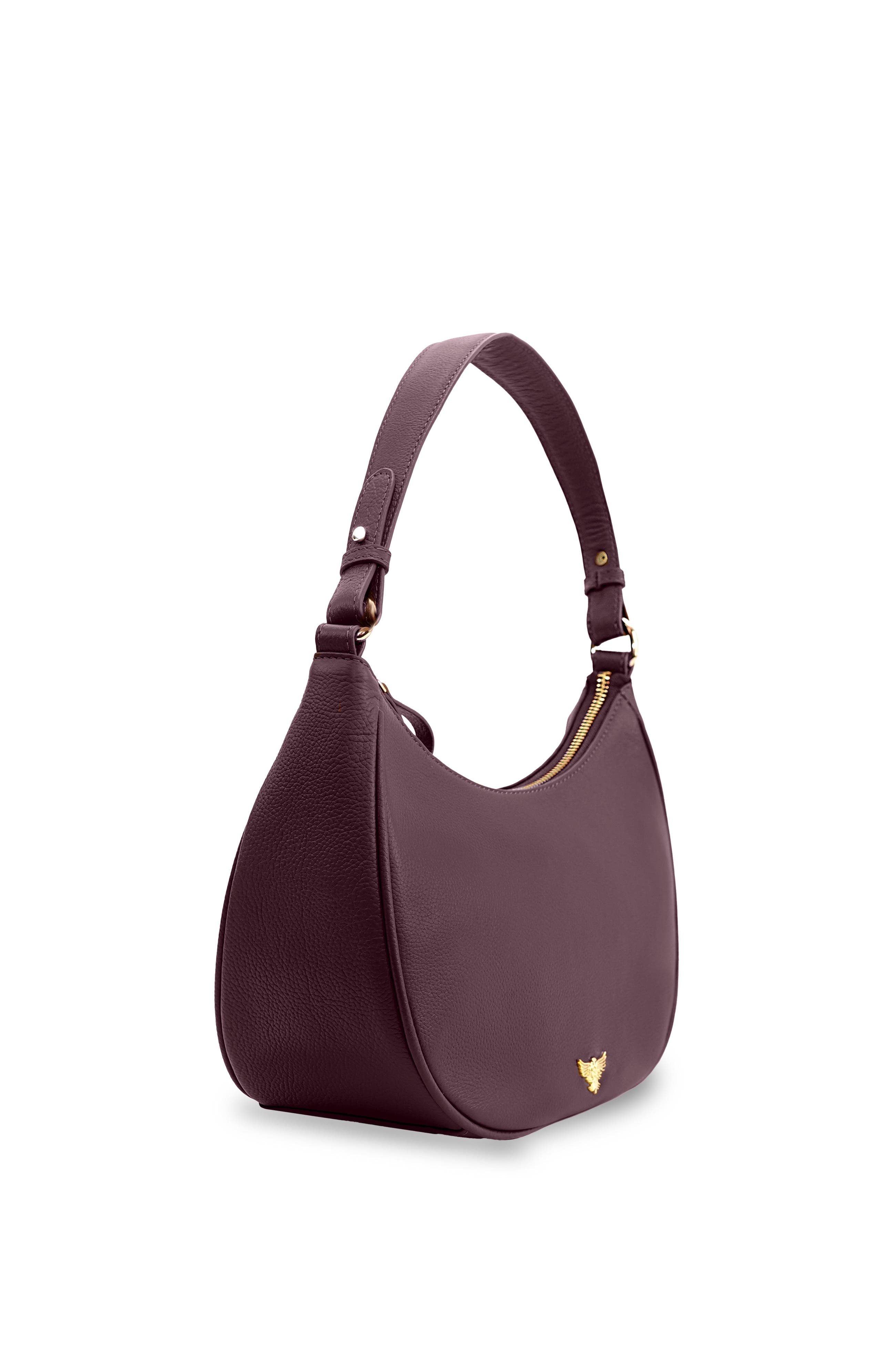 The Lucy Leather Bag, Alternate, color, Burgundy
