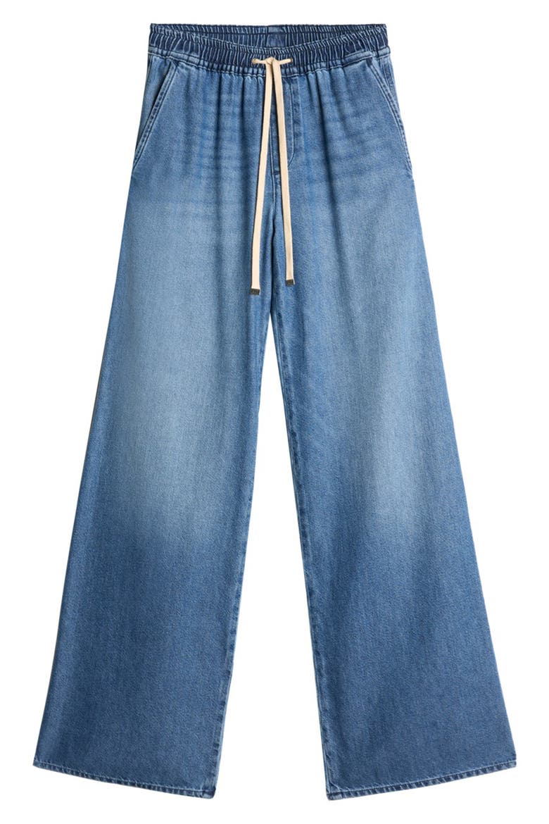 Pull-On High Waist Wide Leg Jeans, Alternate, color, HILO