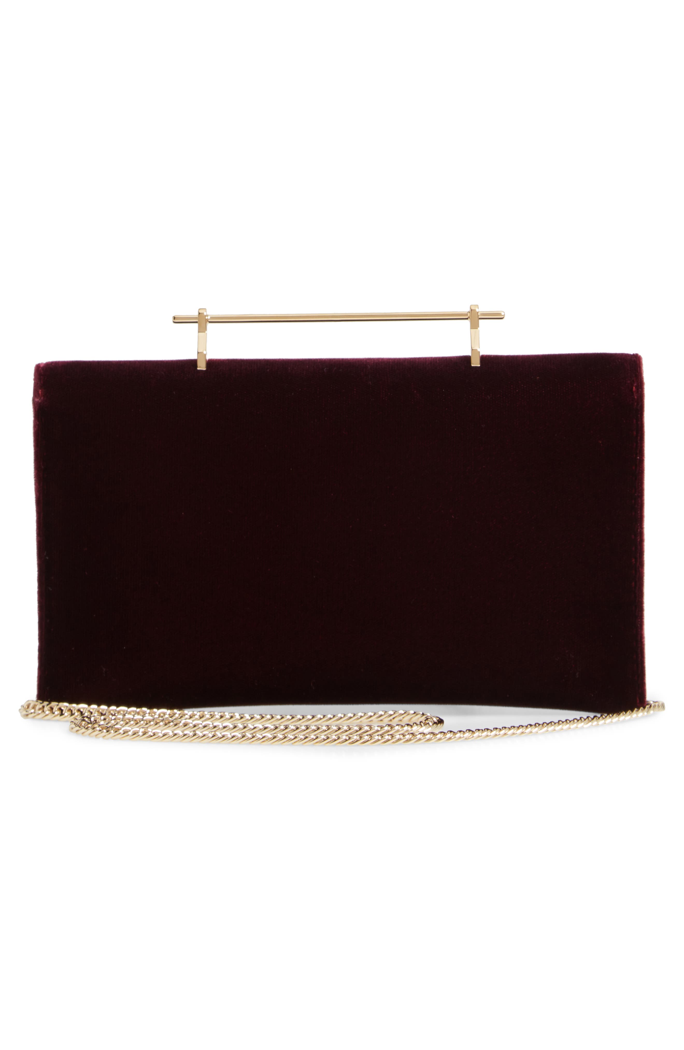M2MALLETIER Annabelle Velvet Clutch, Alternate, color, 