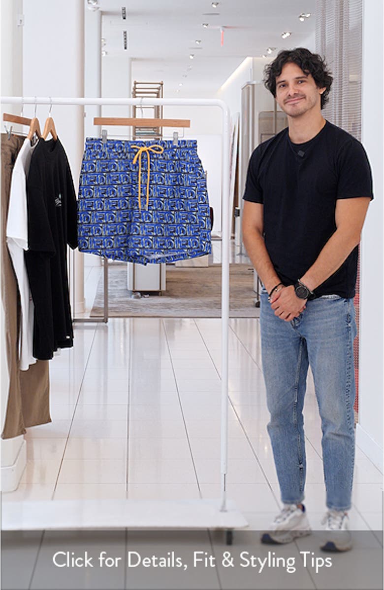 Scribble Drawstring Nylon Shorts, sales video thumbnail