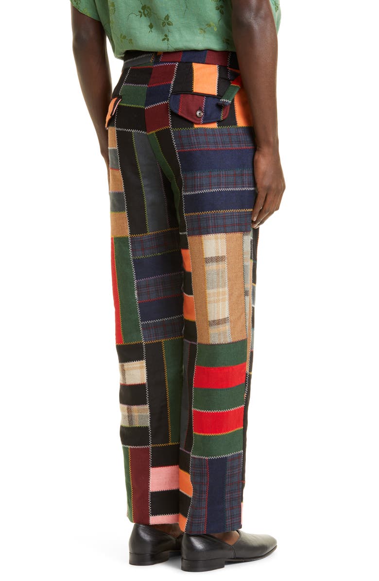 Bode 5-Bar Quilted Wool Pants, Alternate, color,