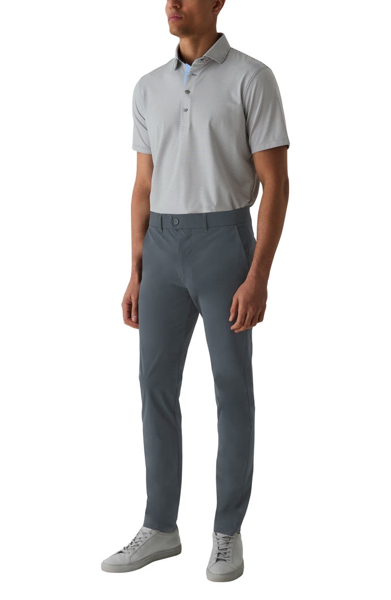 Greyson Saranac Stripe Performance Golf Polo, Alternate, color, Shadow/ Arctic