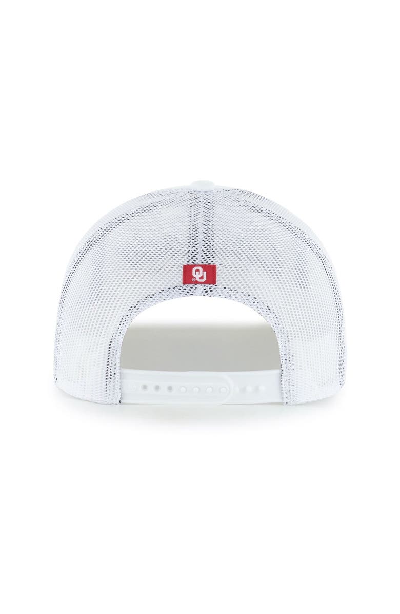 '47 Men's '47 White Oklahoma Sooners Garner Rope Trucker Adjustable Hat, Alternate, color, 