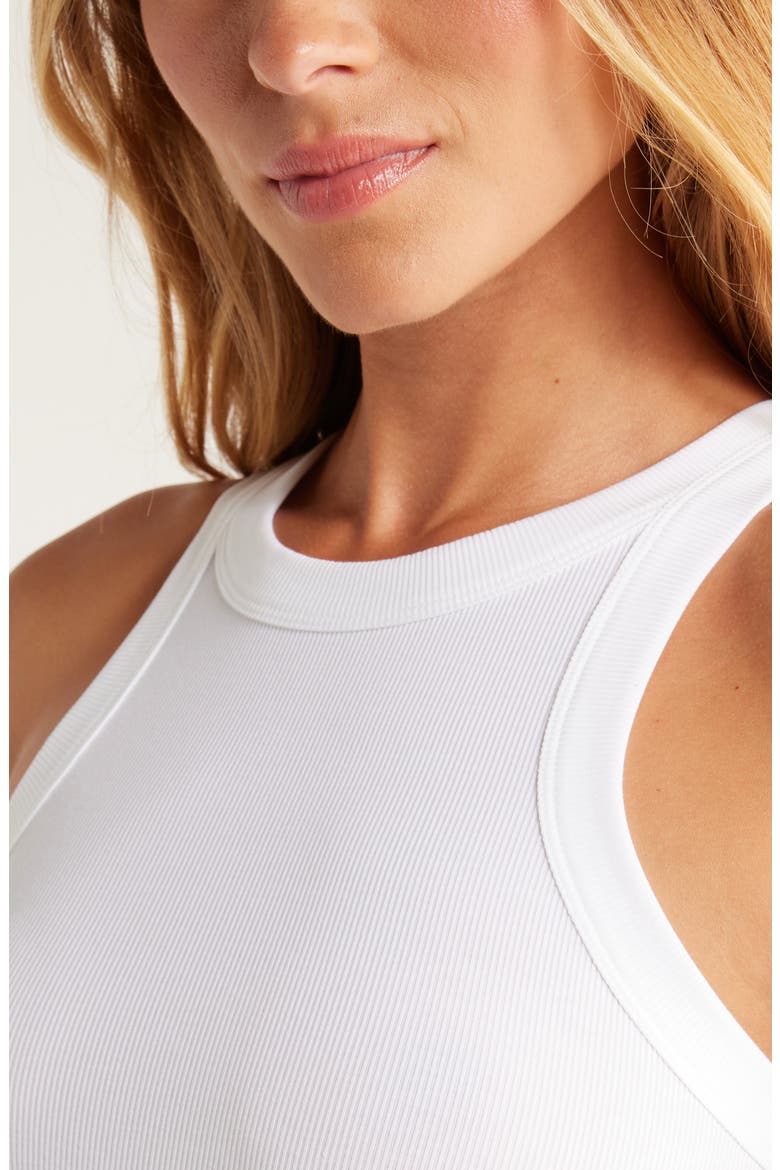 Go-To Rib Performance Tank, Alternate, color, WHITE
