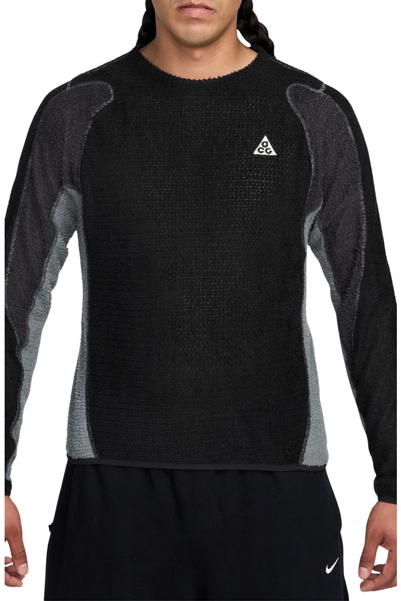 ACG Wolf Tree Crewneck Sweatshirt, Main, color, BLACK/ ANTHRACITE