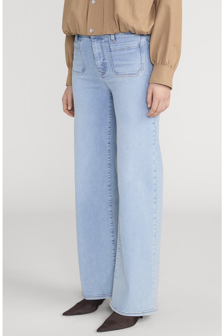 Le Slim Palazzo Patch Pocket High Waist Wide Leg Jeans, Alternate, color, TRIBUTE