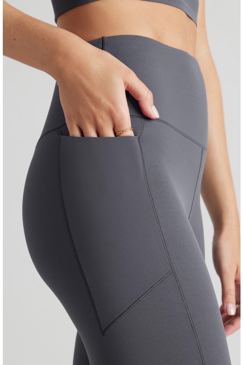 Revive Pocket Flare Leggings, Alternate, color, ASPHALT