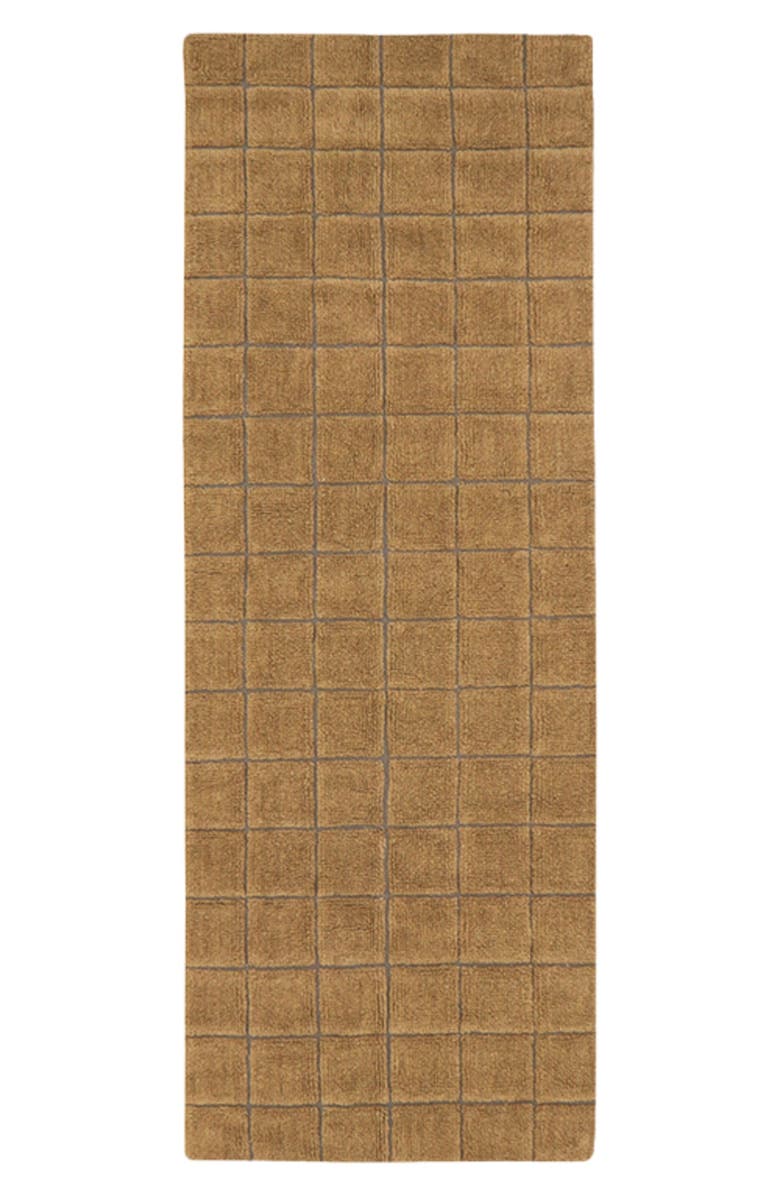 Lorena Canals Woolable Mosaic Washable Wool Rug, Main, color, Ochre