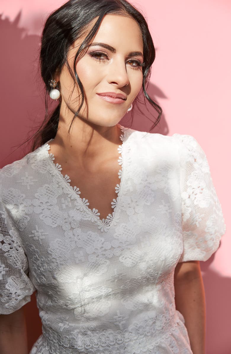 Rachel Parcell Imitation Pearl Drop Earrings, Alternate, color, 