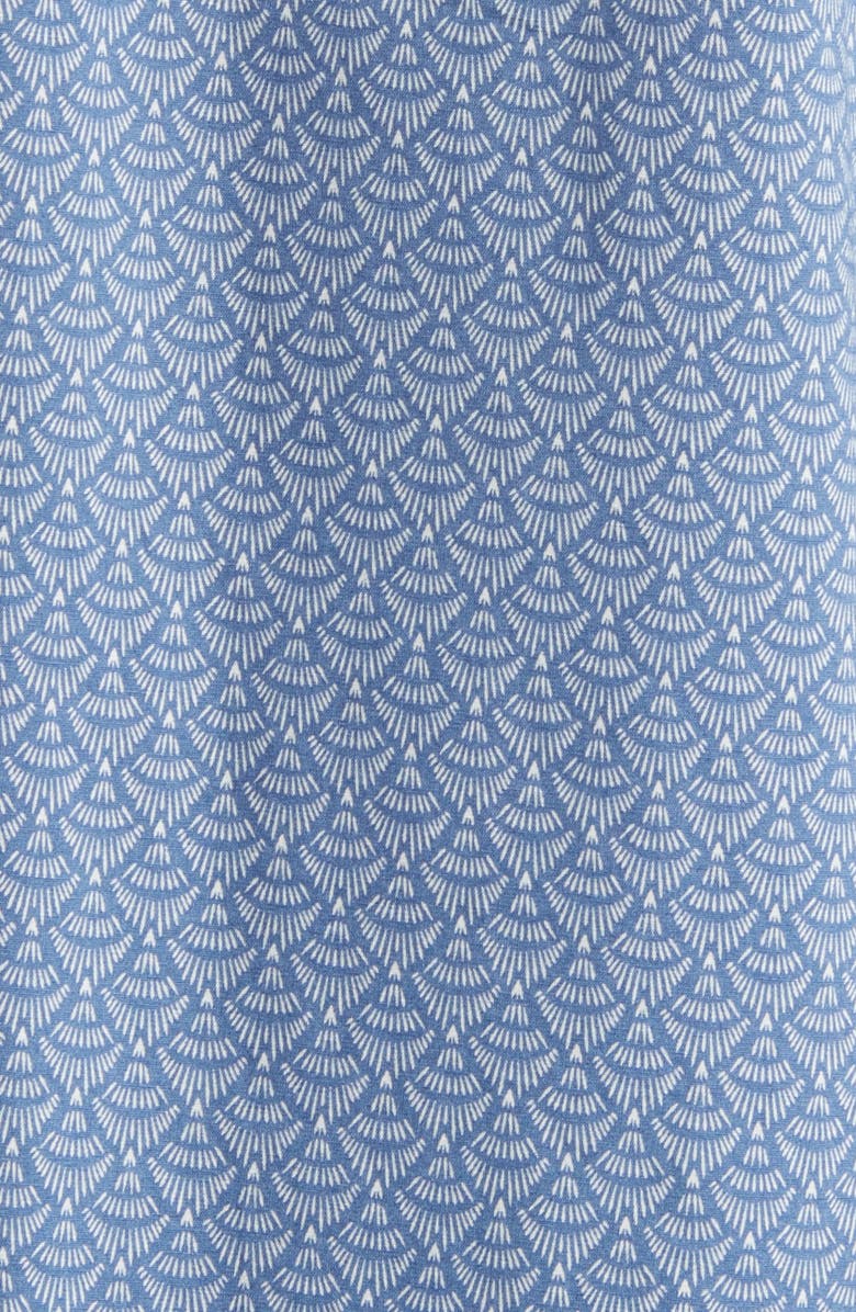 Faherty Playa Diamond Print Stretch Short Sleeve Organic Cotton Button-Down Shirt, Alternate, color, 