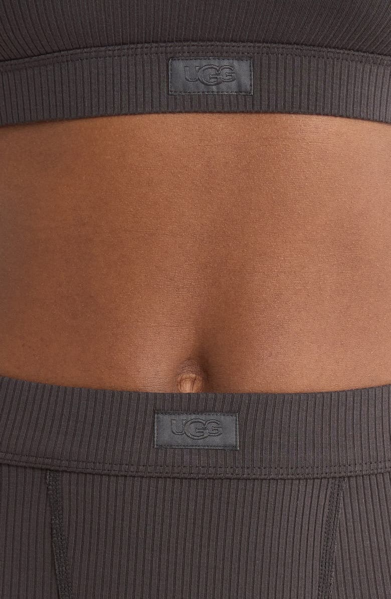 UGG<sup>®</sup> Alexiah Rib Lounge Boy Shorts, Alternate, color, Ink