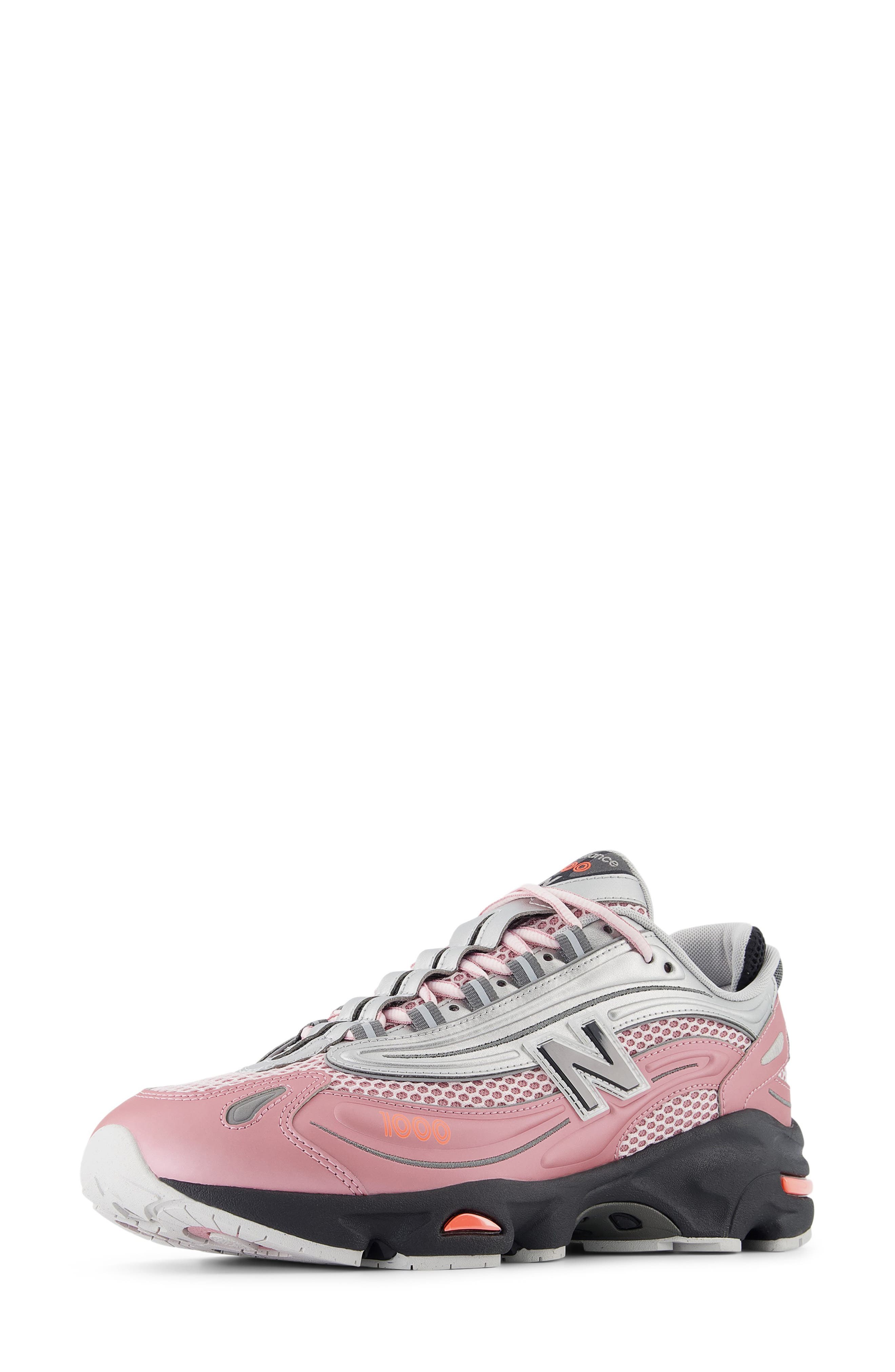 New Balance 1000 Sneaker, Alternate, color, Pink Taffy/ Silver Metallic